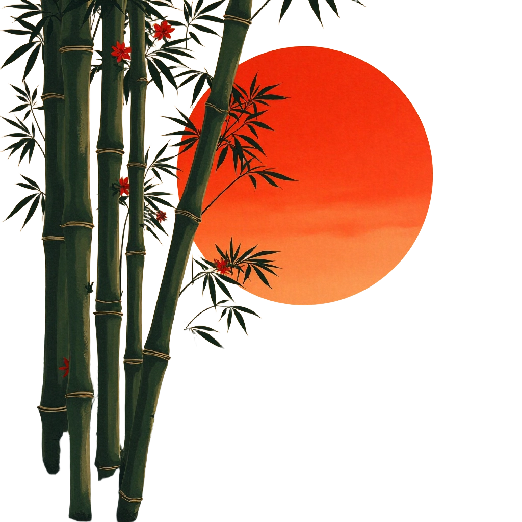 Bamboo Forest at Sunset